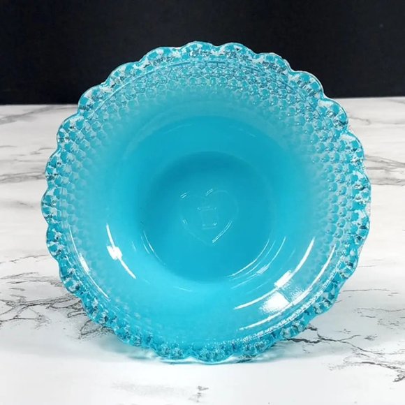 Degenhart Glass Star & Dewdrop Trinket Paperweight Open Salt Vtg - Picture 7 of 9